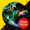 Glow Sticks Party Pack - 240 Pieces, Including 100 8-Inch Glow Sticks, 10 Ultra-Bright 6-Inch Glow Sticks, and Accessories for Creating Glow-in-the-Dark Necklaces, Bracelets, Glasses, Headbands, Balls, and Flowers